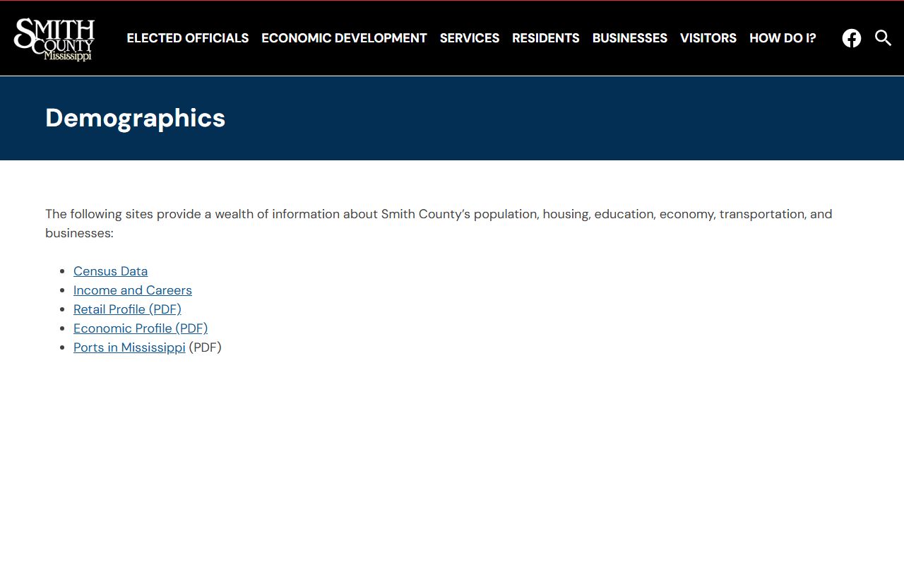 Smith County demographics resources behind Circuit Clerk voter registration